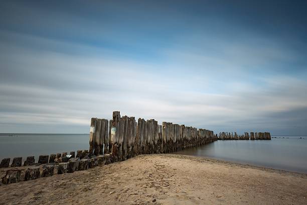 istock Beach with old military buildings 479914136