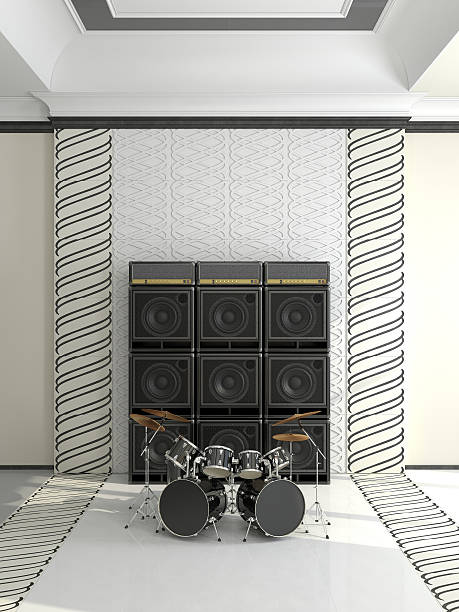 istock Drums and guitar amps 479914168