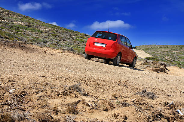 istock dirt road on a mountain slope. Greece. Rhodes 479917004