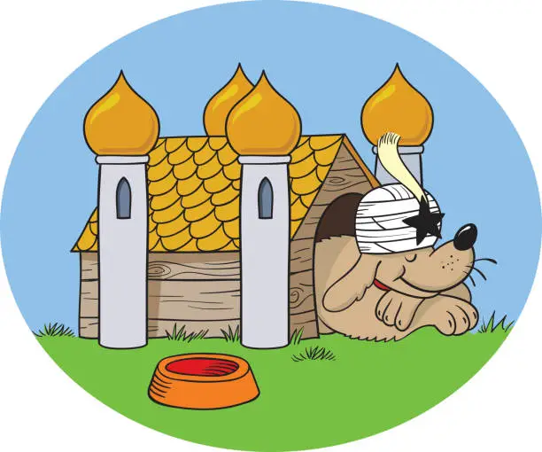 Vector illustration of Sultan’s Dog