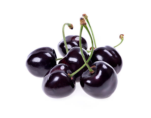 reife schwarzkirschen - black cherries stock-fotos und bilder