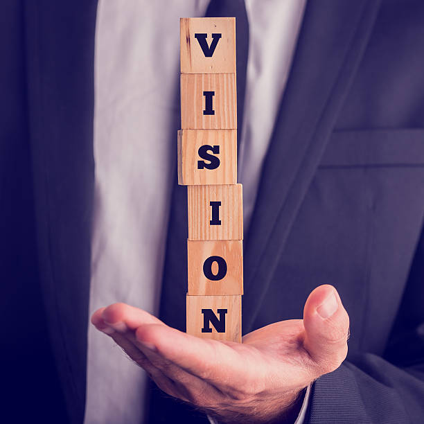 istock Six wooden cubes spelling the word Vision 479920342
