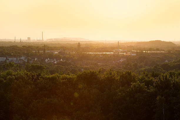Gelsenkirchen panoram at sunset