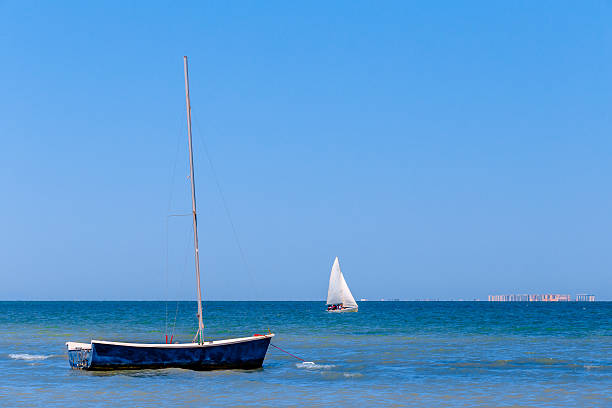 istock Calm blue sea with sailboats 479925074