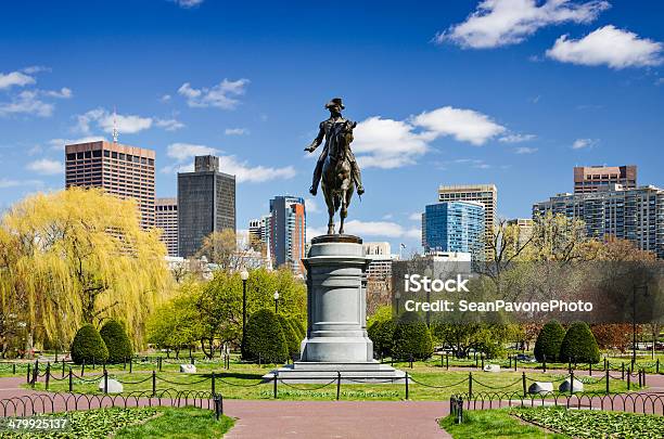 Jardín Público De Boston Foto de stock y más banco de imágenes de Boston - Massachusetts - Boston - Massachusetts, Jardín Público de Boston, Panorama urbano