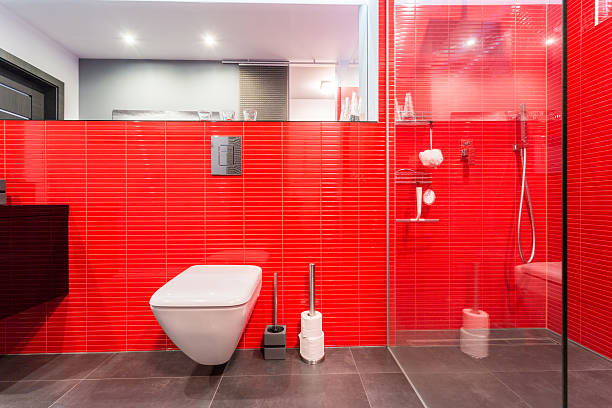 istock Red tiles on the wall 479928218