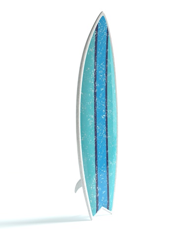 3d illustration of a surfboard