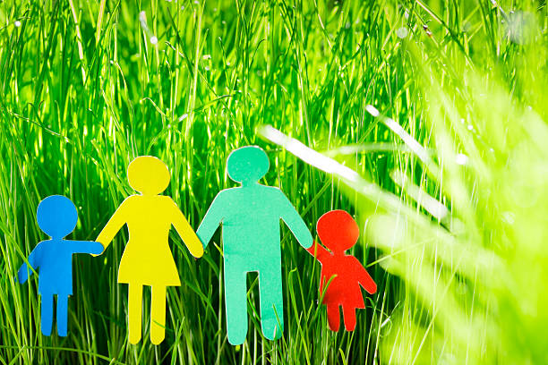 istock Paper family in grass 479931559
