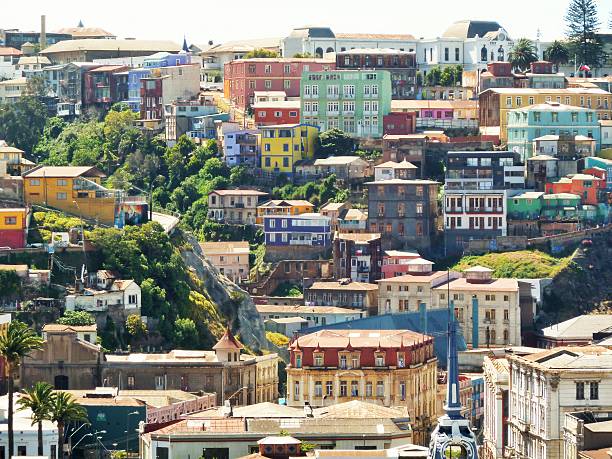 Valparaiso buildings 01 Valparaiso buildings  vina del mar chile stock pictures, royalty-free photos & images