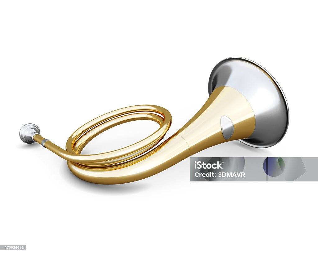 Bugal Image Bugle Isolated On White Stock Photo - Download Image Now - 2015 ...