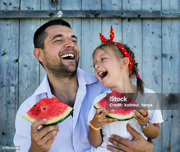 Family Concept Stock Photo - Download Image Now - Eating, Watermelon, 2015