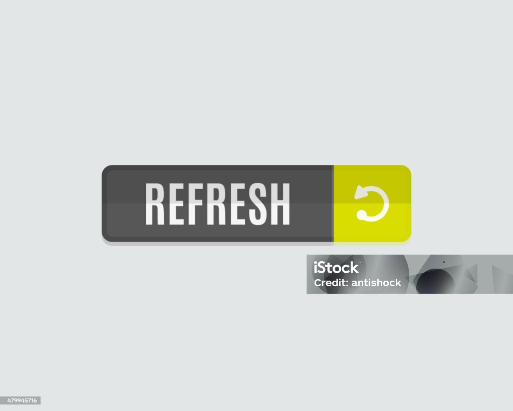Refresh Web Button Flat Modern Design Stock Illustration - Download ...