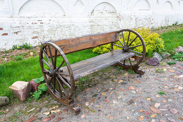 istock Wooden bench to rest. 479952090