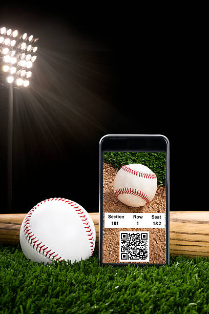 istock Smart Phone with online baseball tickets for a night game 479953814