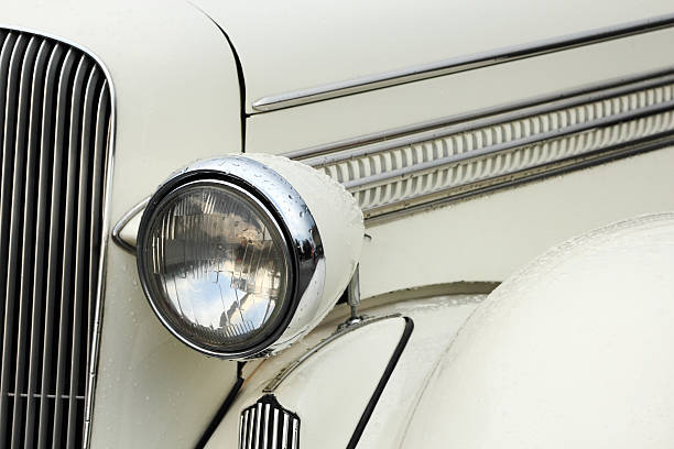 istock headlamp of vintage car 479954822