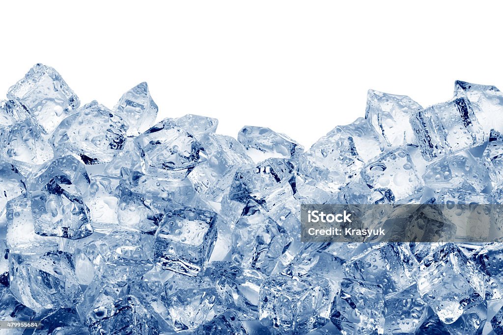 Ice cubes Ice cubes isolated on white background Ice Stock Photo