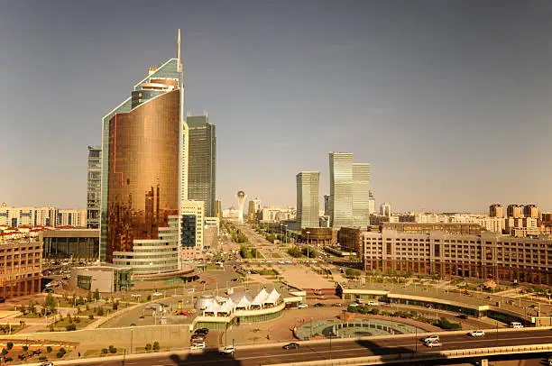 Astana Panoramic View from Above.
