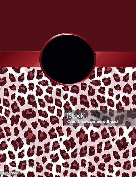 Deep Red Leopard Deep Red Leopard Print With Rosette Stock Illustration - Download Image ...