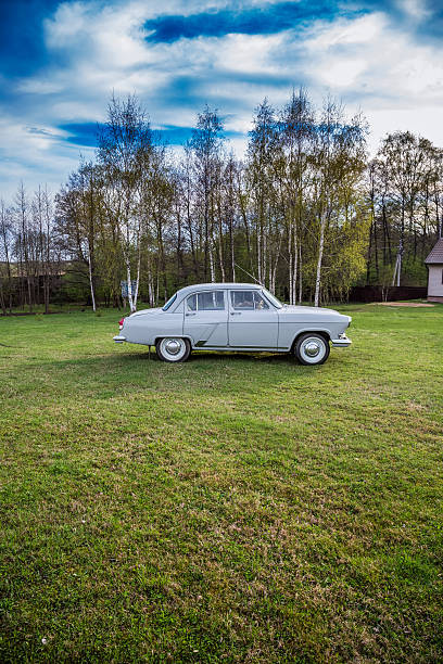 istock Vintage car in sunset 479960828