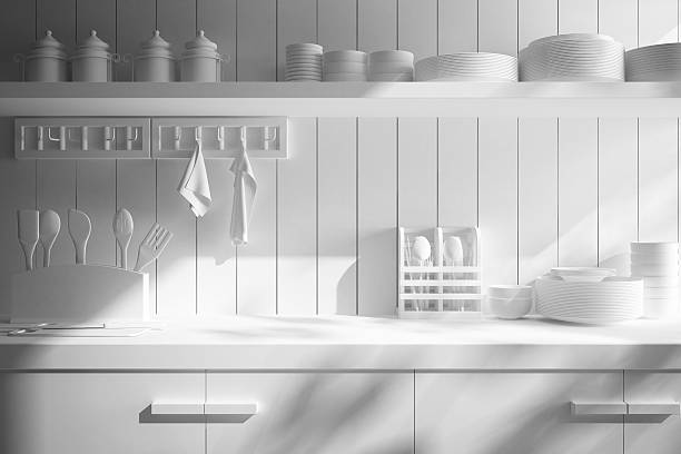 closeup of counter and Kitchen Accessories