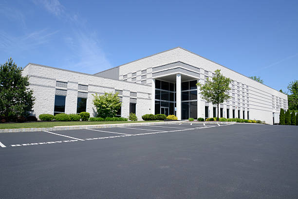 modern corporate building stock photo