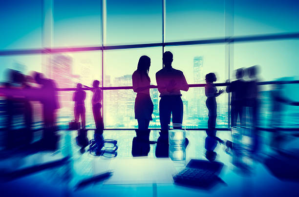 istock Silhouette People Meeting Cityscape Team Concept 479965366