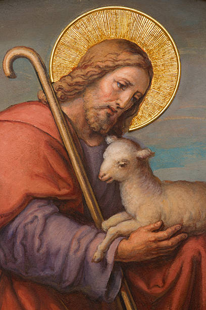 istock Vienna - Fresco of Jesus as good shepherd 479965433