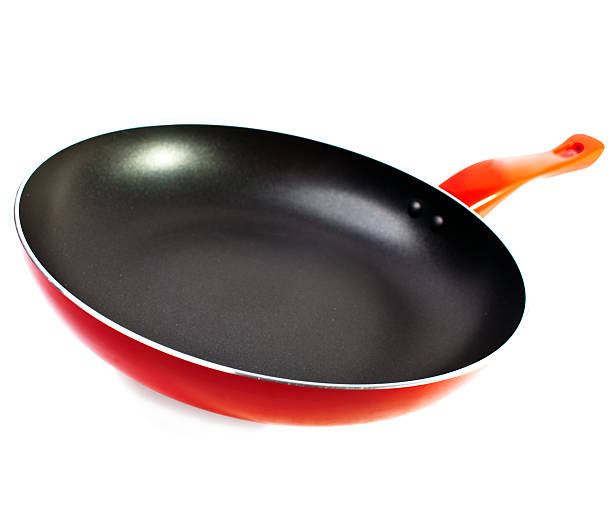 istock Red frying pan with  nonstick covering 479965932