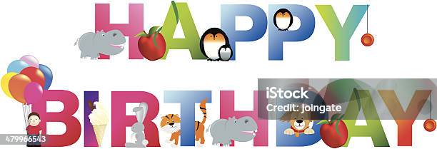 Happy Birthday Young Child Style Stock Illustration - Download Image Now - Birthday, Dog, 12-17 Months