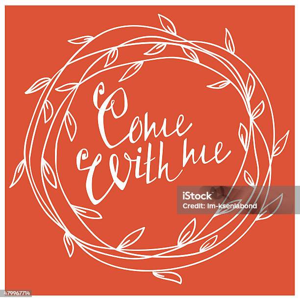 Floral Lettering Stock Illustration - Download Image Now - 2015, Abstract, Animal Body Part