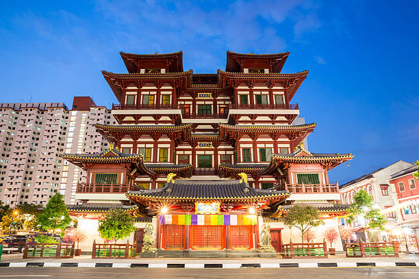 istock Singapore buddha tooth relic temple at dusk 479970541