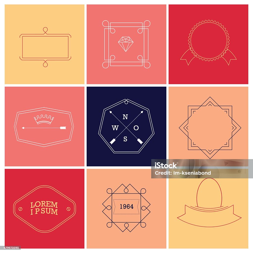 Contour Label Minimalist Stock Illustration - Download Image Now - 2015 ...