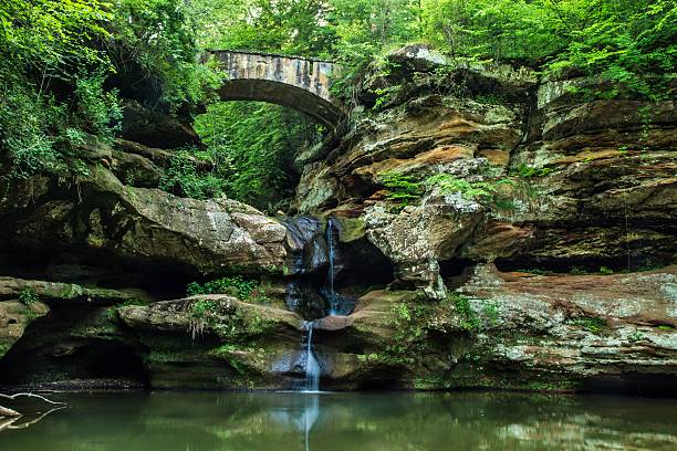 istock Magical Mystical Forest Waterfall In Hocking Hills State Park 479971550