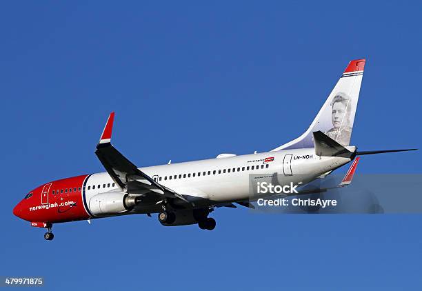 Photo libre de droit de Boeing 737800selma Lagerlofnorvégienne banque d'images et plus d'images libres de droit de Atterrir - Atterrir, Avion, Avion de tourisme