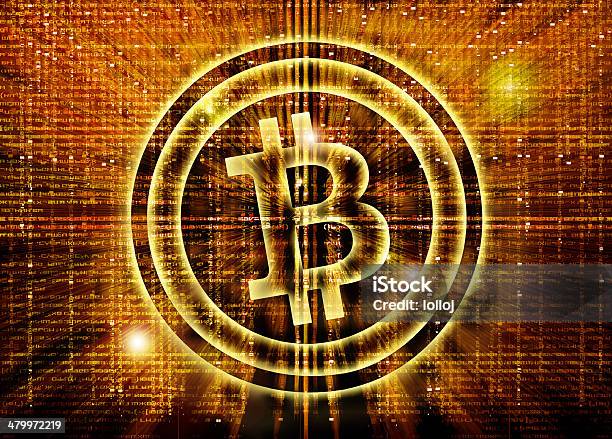 Photo libre de droit de Bitcoin Symbole Abstrait Numérique banque d'images et plus d'images libres de droit de Bitcoin - Bitcoin, Abstrait, Acheter