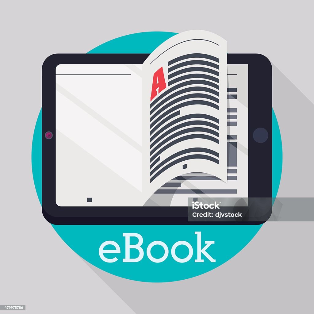 Ebook design. Ebook digital design, vector illustration eps 10. E-Reader stock vector