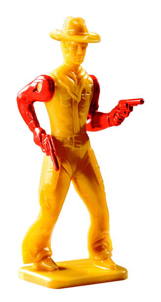 istock Yellow and Orange Cowboy With Guns Drawn 479977528