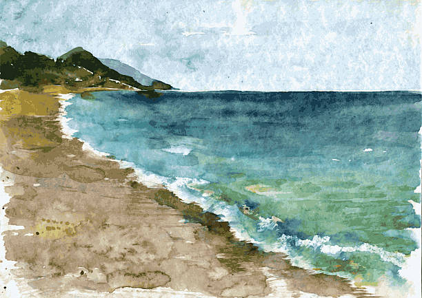 istock watercolor coast of sea 479978422