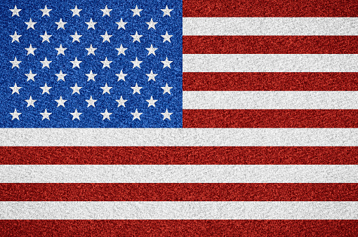 flag of United States or American symbol  on abstract background, USA