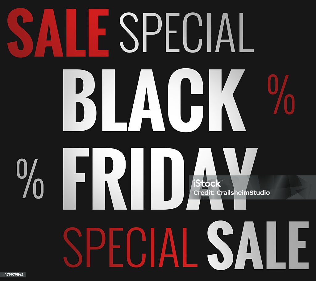 Black Friday Font Black Friday 2015 stock illustration