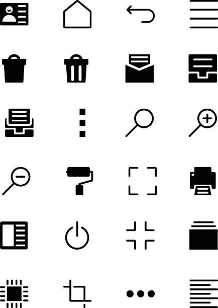 Universal Web and Mobile Vector Icons 6 arrowslit stock illustrations