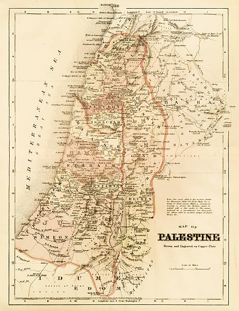 istock Map of Palestine 1894 479987084