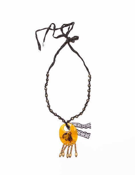 istock Collection of necklaces on white background. 479990050