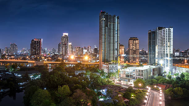 istock Night Cityscape - Bangkok Skyscrapers 479990362