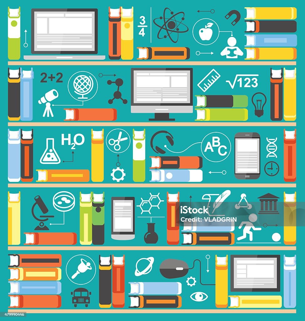 Elearning Background Vector Elearning Background Stock Illustration - Download Image Now - 2015 ...