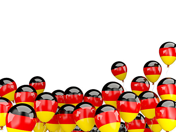 istock Flying balloons with flag of germany 479993032