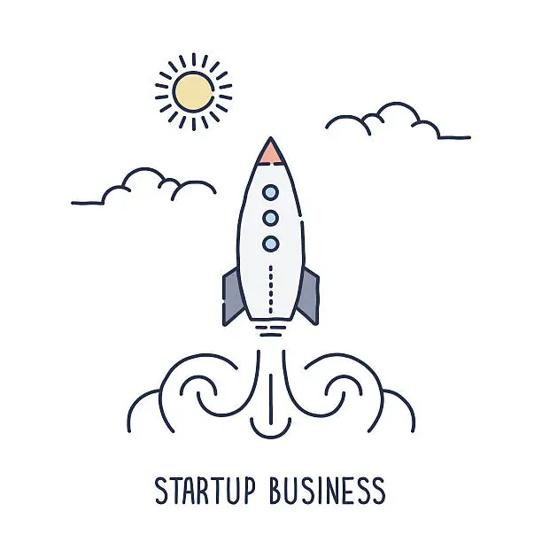 Vector illustration of Startup Business