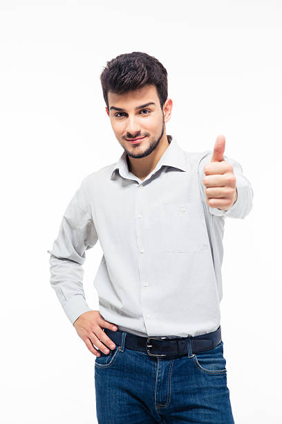 istock Casual man showing thumb up 479993986