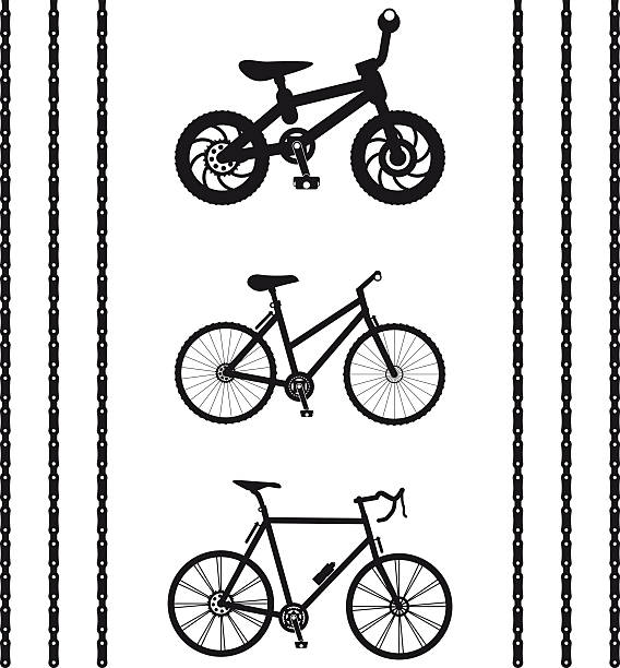 fahrrad-silhouette - lastenrad stock-grafiken, -clipart, -cartoons und -symbole