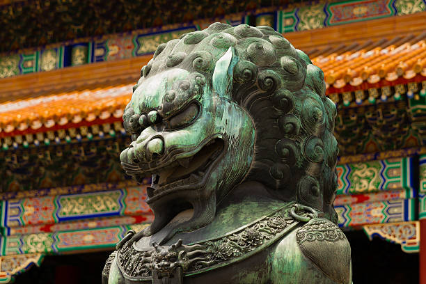 istock Forbidden City - Lion's face 479994190